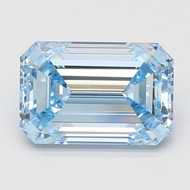 2.08 Ct. Fancy Vivid Blue Emerald Lab Grown Diamond