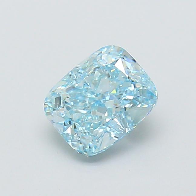 1.15 Ct. Fancy Intense  Blue Cushion Lab Grown Diamond