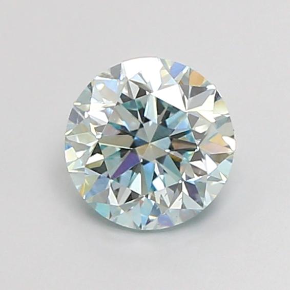 1.20 Ct. Fancy Greenish Blue Round Lab Grown Diamond