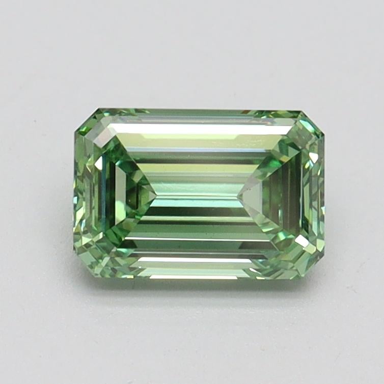 0.89 Ct. Fancy Vivid Pacific Green Emerald Lab Grown Diamond