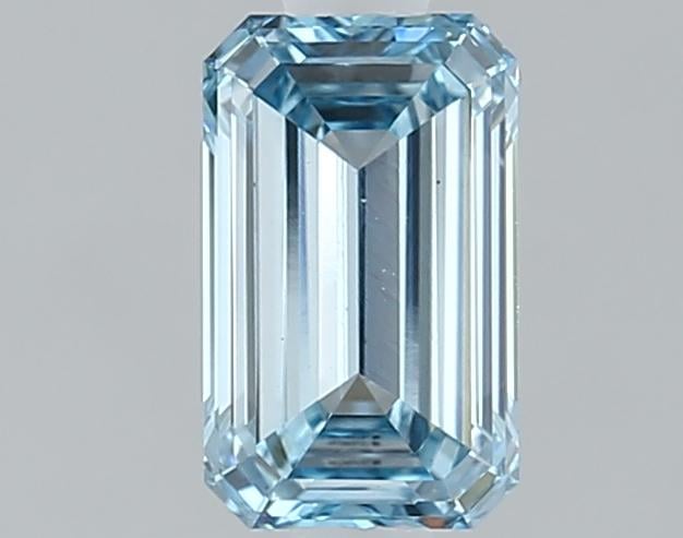 1.03 Ct. Fancy Intense Blue Emerald Lab Grown Diamond