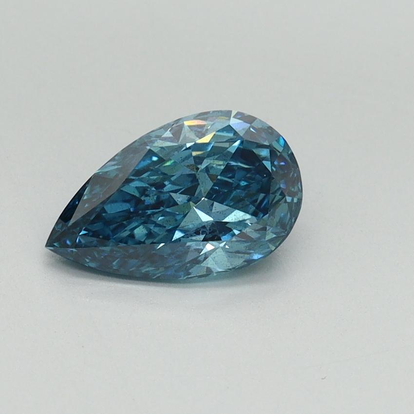 1.03 Ct. Fancy Vivid Blue Pear Lab Grown Diamond