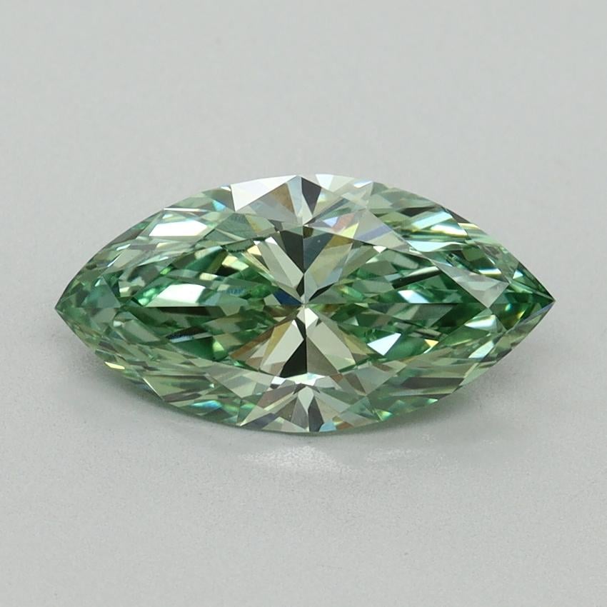 1.61 Ct. Fancy Vivid Green Marquise Lab Grown Diamond