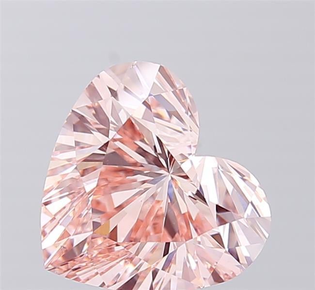 3.00 Ct. Fancy Intense  Pink Heart Lab Grown Diamond