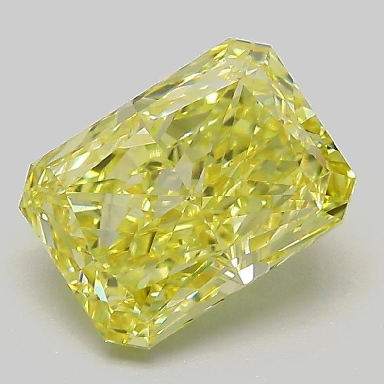 2.28 Ct. Fancy Intense  Yellow Radiant Lab Grown Diamond