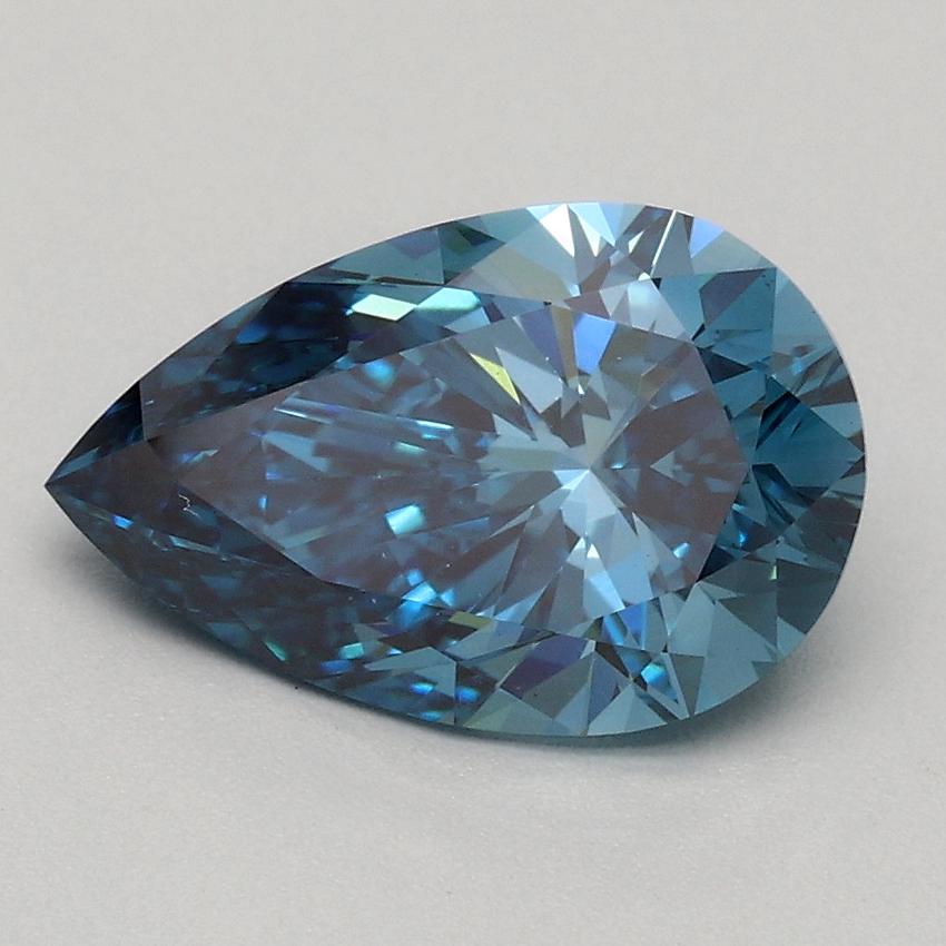 1.50 Ct. Fancy Vivid Blue Pear Lab Grown Diamond