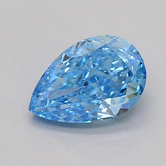 0.37 Ct. Fancy Vivid  Blue Pear Lab Grown Diamond