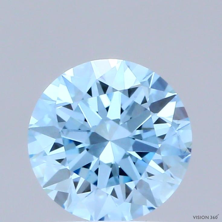 1.00 Ct. Fancy Blue Round Lab Grown Diamond