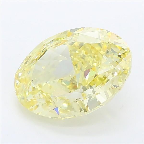 2.86 Ct. Fancy Intense Yellow Oval Lab Grown Diamond