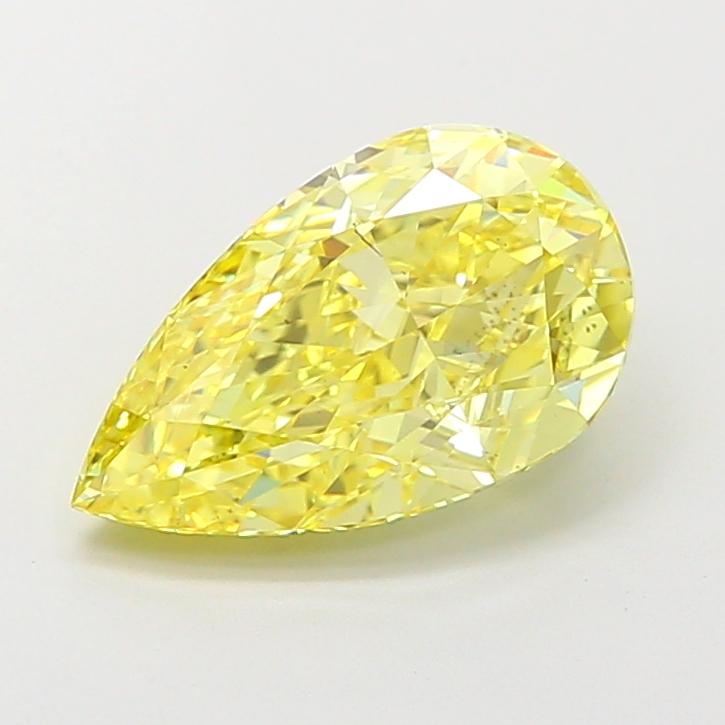 2.73 Ct. Fancy Intense Yellow Pear Lab Grown Diamond
