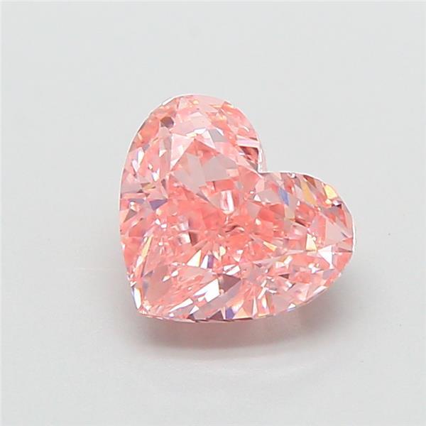 1.48 Ct. Fancy Vivid Pink Heart Lab Grown Diamond
