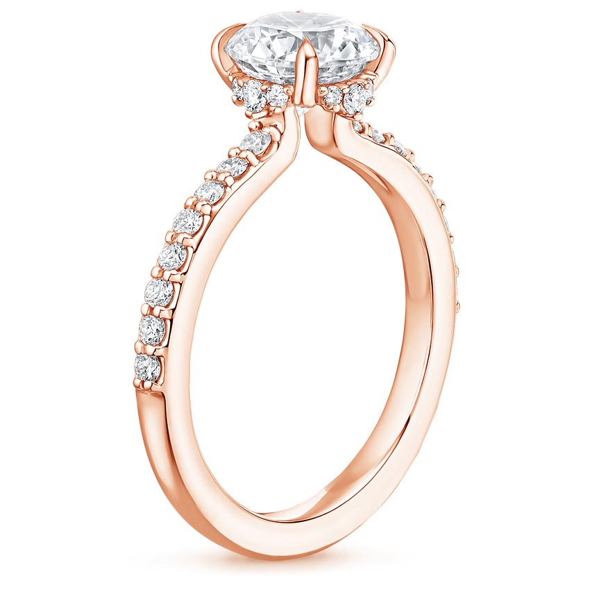 14K Rose Gold Cecilia Diamond Ring (1/3 ct. tw.), large side view