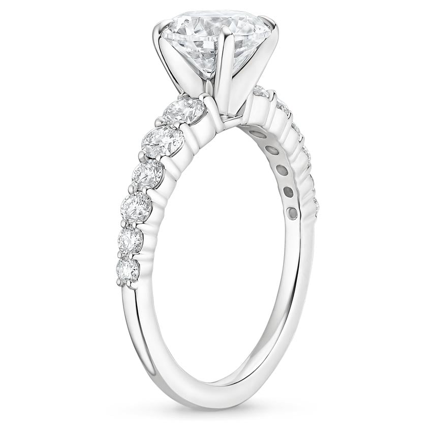 Platinum Luciana Diamond Ring (1/2 ct. tw.), large side view