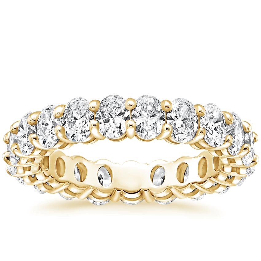 Oval Eternity Diamond Ring (3 ct. tw.) in 18K Yellow Gold