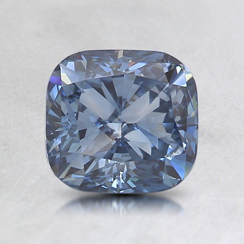 1.16 Ct. Lab Grown Fancy Deep Blue Cushion Diamond