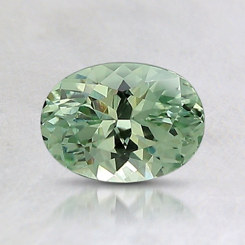 6.8x5mm Unheated Green Oval Montana Sapphire