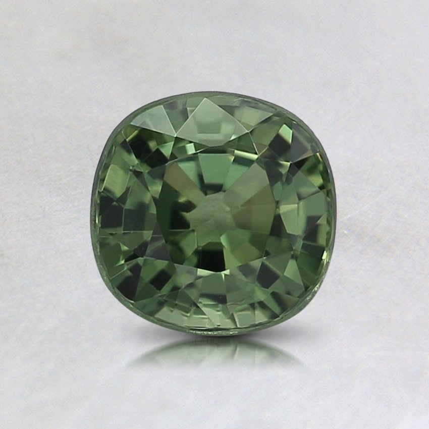 5.9mm Green Cushion Sapphire