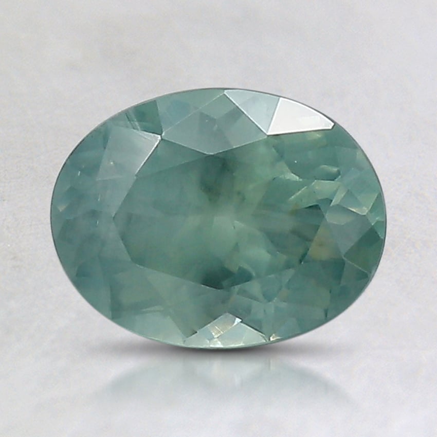 7.8x6.1mm Unheated Teal Oval Montana Sapphire