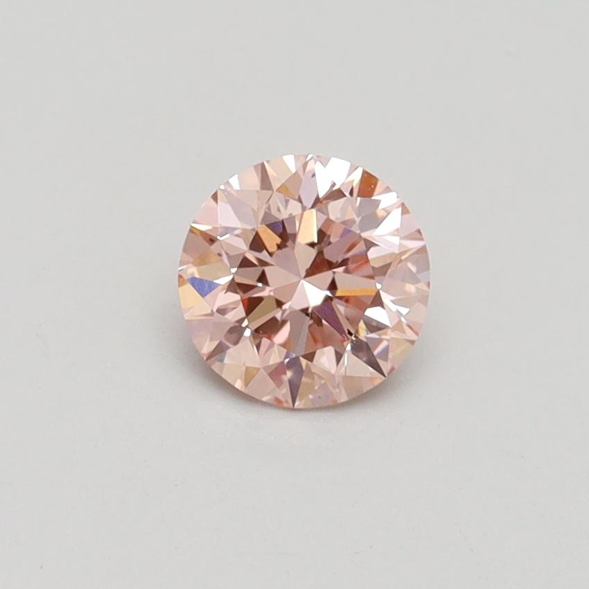 0.52 Ct. Fancy Intense Pink Round Lab Grown Diamond