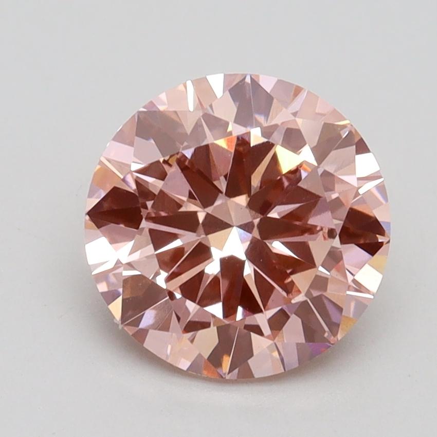 2.01 Ct. Fancy Intense Pink Round Lab Grown Diamond