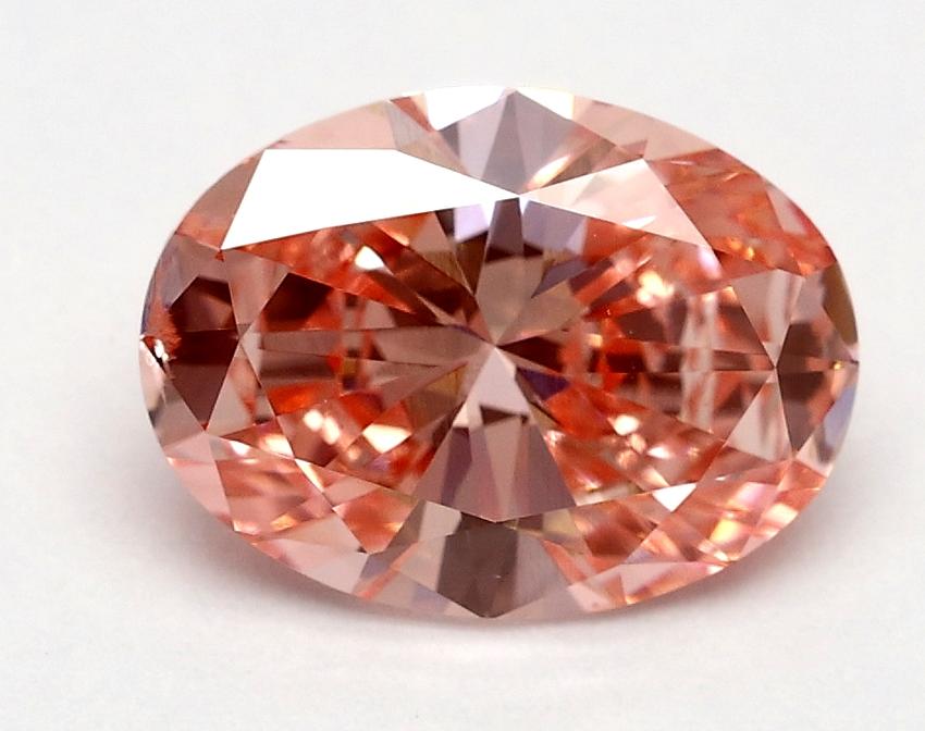 1.5 Ct. Fancy Vivid Pink Oval Lab Grown Diamond