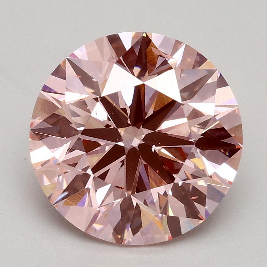 2.50 Ct. Fancy Intense Pink Round Lab Grown Diamond