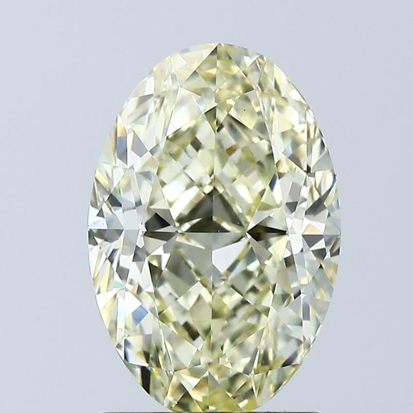 2.06 Ct. Fancy Yellow Oval Lab Grown Diamond