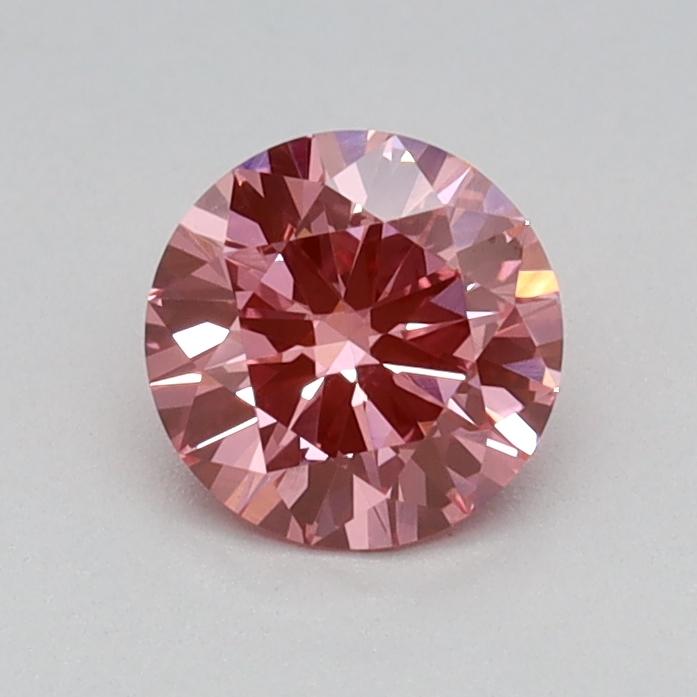 0.44 Ct. Fancy Vivid Pink Round Lab Grown Diamond