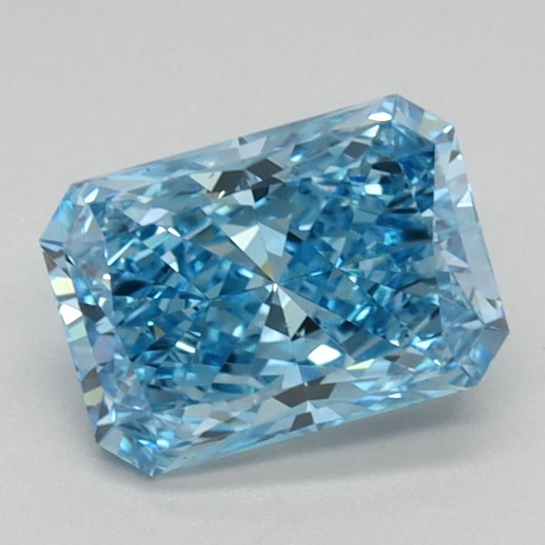 1.12 Ct. Fancy Vivid Blue Radiant Lab Grown Diamond