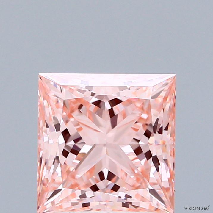2.06 Ct. Fancy Vivid Pink Princess Lab Grown Diamond