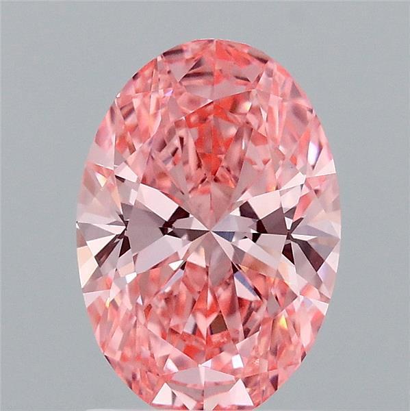 1.57 Ct. Fancy Vivid Pink Oval Lab Grown Diamond