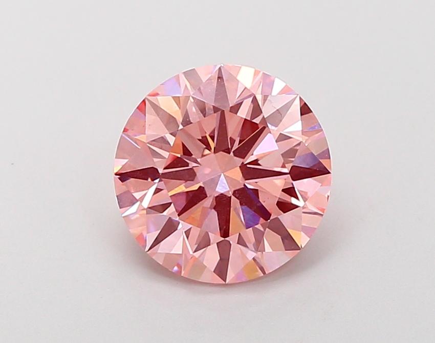 2.39 Ct. Fancy Vivid Pink Round Lab Grown Diamond