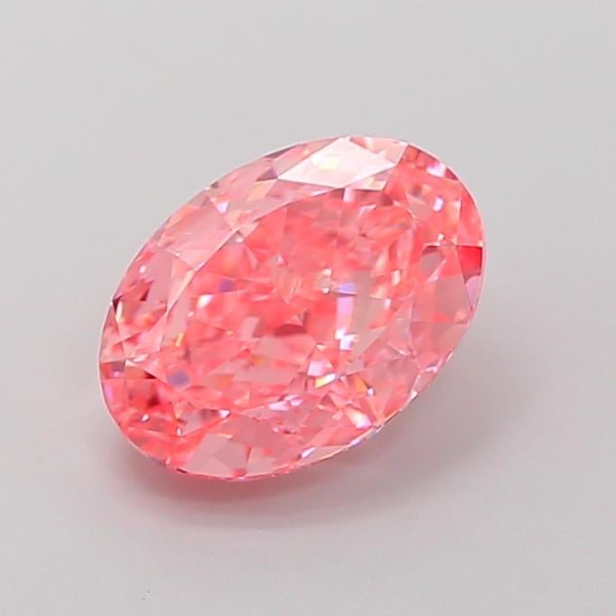 1.69 Ct. Fancy Vivid Pink Oval Lab Grown Diamond