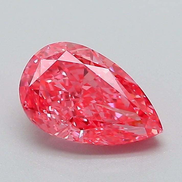 1.12 Ct. Fancy Vivid Pink Pear Lab Grown Diamond