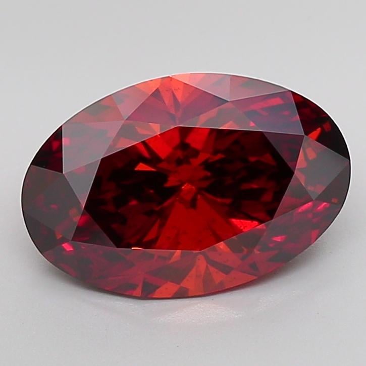 5.06 Ct. Fancy Deep Orange Oval Lab Grown Diamond