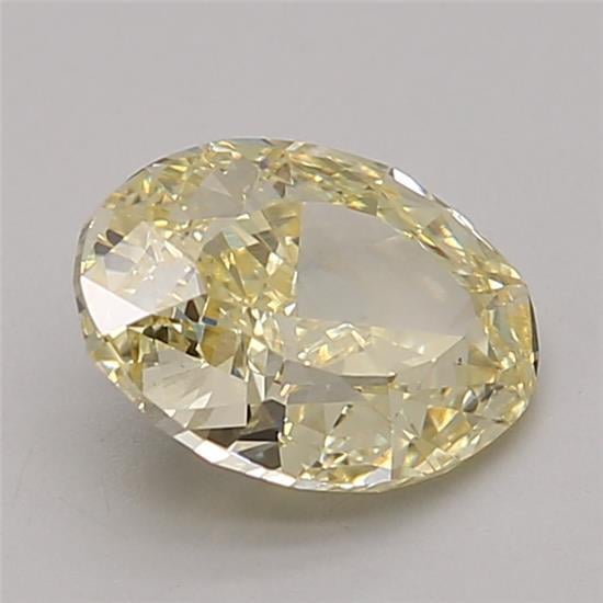 1.52 Ct. Fancy Intense Yellow Oval Lab Grown Diamond