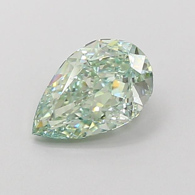 1.53 Ct. Fancy Vivid Green Pear Lab Grown Diamond