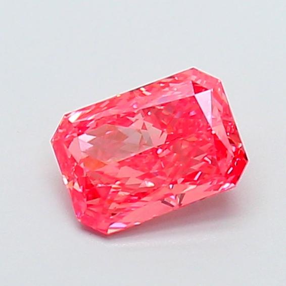 1.00 Ct. Fancy Vivid Pink Radiant Lab Grown Diamond