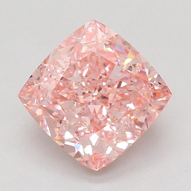 2.50 Ct. Fancy Vivid Pink Cushion Lab Grown Diamond