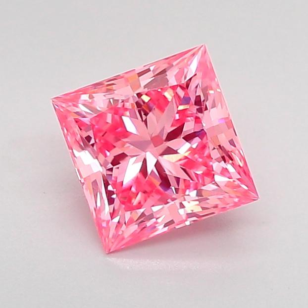 1.03 Ct. Fancy Vivid Pink Princess Lab Grown Diamond