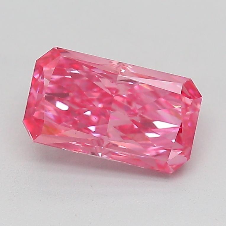 1.04 Ct. Fancy Vivid  Pink Radiant Lab Grown Diamond