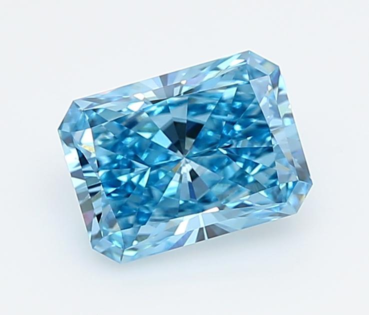 1.53 Ct. Fancy Vivid  Blue Radiant Lab Grown Diamond