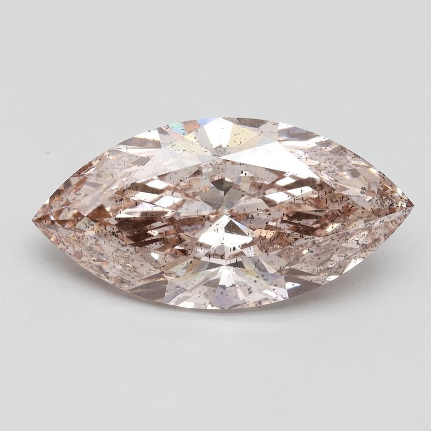 7.07 Ct. Fancy Intense Pink Marquise Lab Grown Diamond