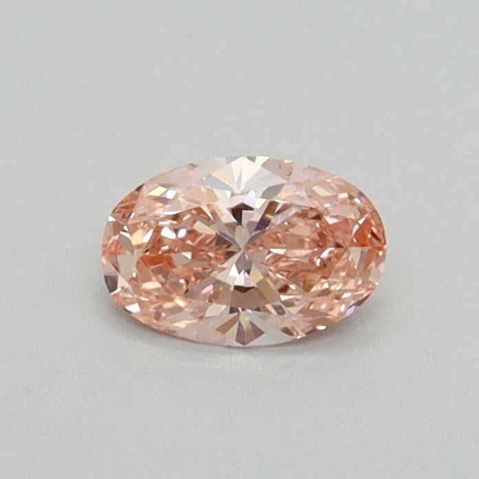 0.31 Ct. Fancy Vivid Pink Oval Lab Grown Diamond