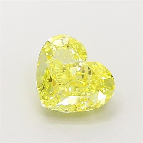 1.10 Ct. Fancy Intense  Yellow Heart Lab Grown Diamond