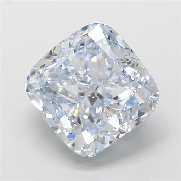 3.52 Ct. Fancy Light  Blue Cushion Lab Grown Diamond