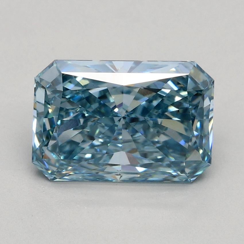1.79 Ct. Fancy Vivid Blue Radiant Lab Grown Diamond