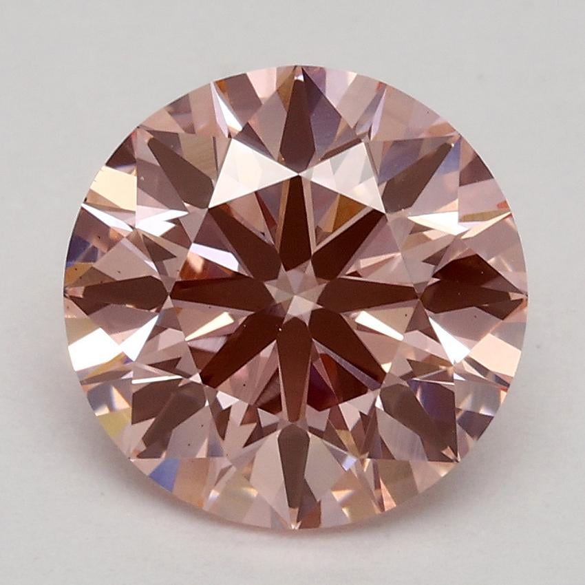 2.14 Ct. Fancy Intense Pink Round Lab Grown Diamond