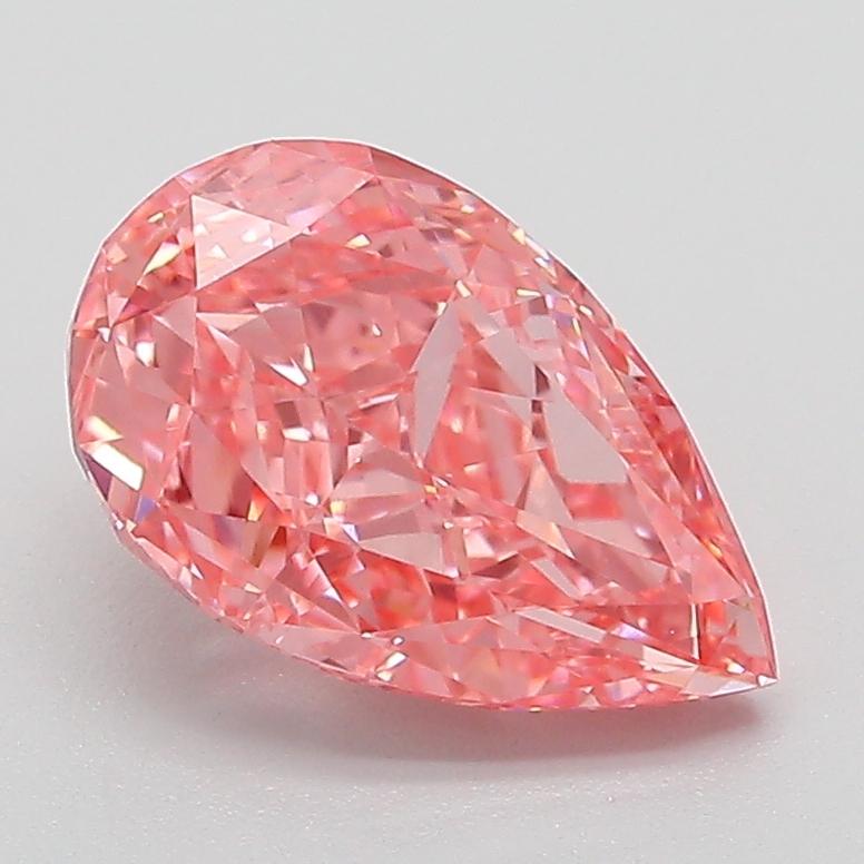 2.02 Ct. Fancy Vivid Pink Pear Lab Grown Diamond