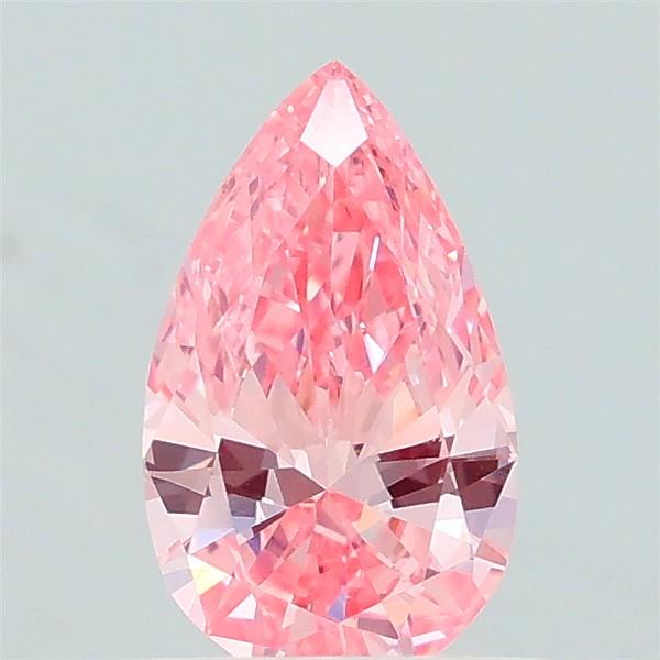 0.57 Ct. Fancy Vivid Pink Pear Lab Grown Diamond